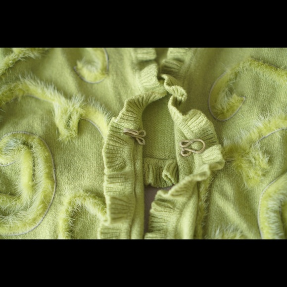 Shawl cashmere with dyed mink - Picture 5 of 7